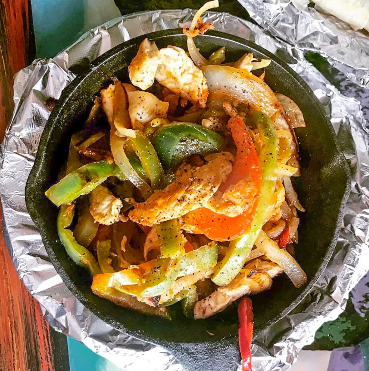 Chicken fajitas